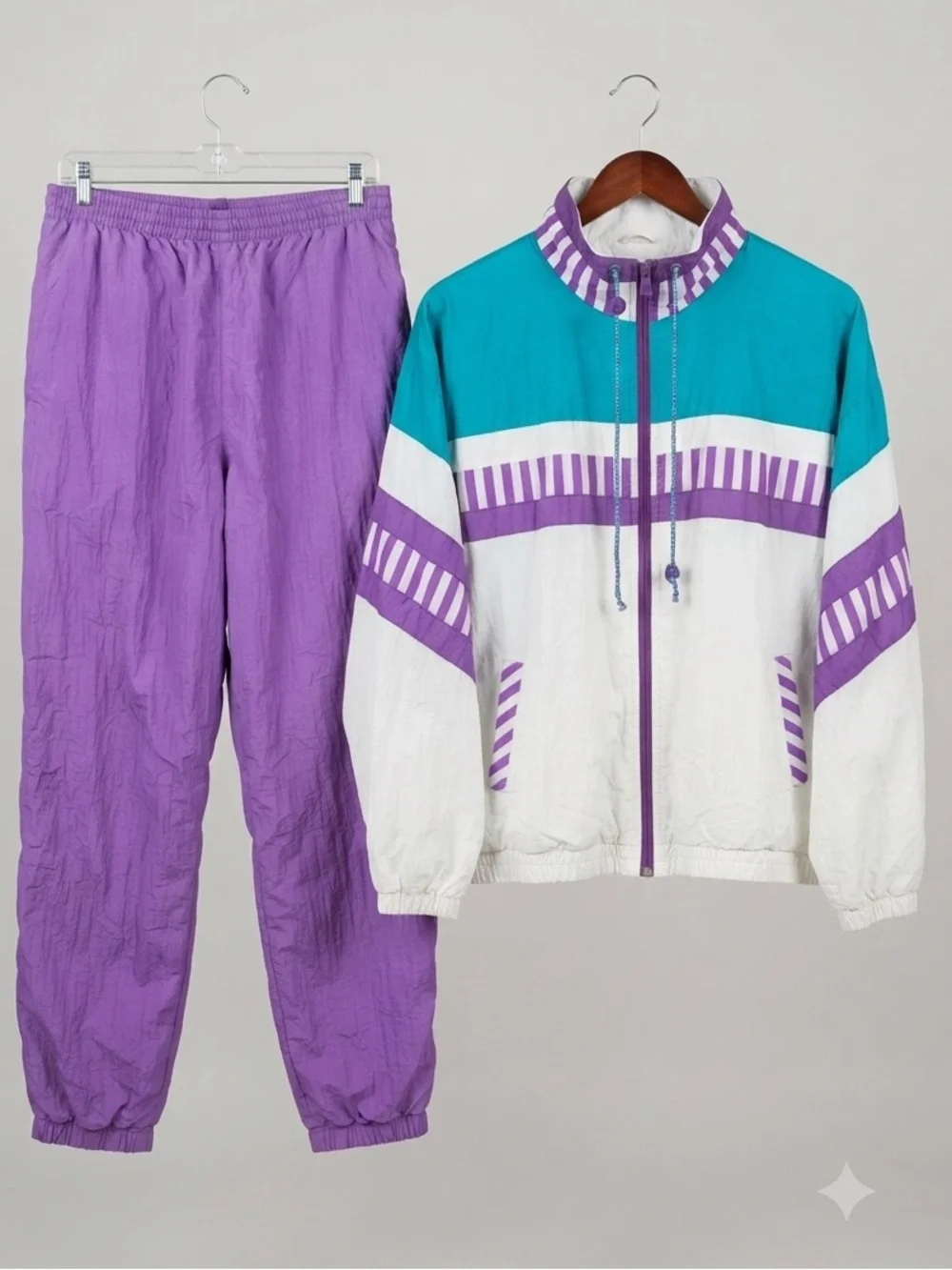 Vintage Track Suit 80s 90s Novelli Sport Jacket Pants Women’s Large